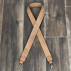 Sangle de remplacement unisexe en cuir véritable fait main style western pour sac photo et sac à bandoulière avec clip métallique pour guitare – Meilleures ventes - Product Image 3