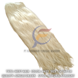 Nouvelle arrivée Extensions de cheveux raides blonds 2025 cheveux humains Remy indonésiens de qualité supérieure en faisceaux de cheveux à double trame - Product Image 3