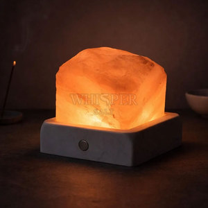 Lámpara de Sal del Himalaya de Calidad Confiable, Tallada, Decoración Moderna para el Hogar, Ambiente Cálido Premium - Product Image 5