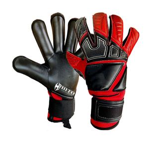 Guantes de Portero de Fútbol Profesional, Látex de Contacto en la Palma Delantera, Silicona en el Dorso, Protección para el Pulgar, Corte Enrollado Negativo, Logotipo Personalizado - Product Image 1