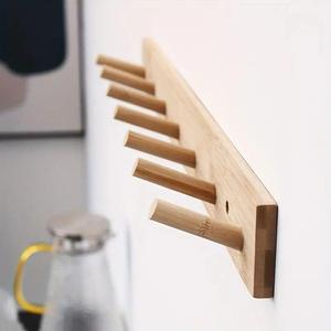 Modern Wooden Coat Hanger <b>Rail</b> - Product Image 2