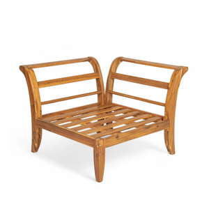 Teak Outdoor Sofa Set Garden Patio Furniture Modern Sectional Lounge Wooden Sofa Resort Villa <b>Seating</b> - Product Image 5