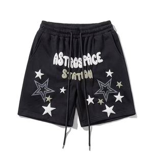 Short de basket-ball de course de fitness décontracté d'été de haute qualité Short imprimé bouffant 100% coton pour hommes - Product Image 3