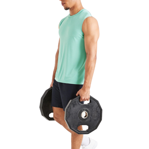 Camiseta sin Mangas Personalizada al por Mayor, Ecológica, Transpirable, Anti-UV, de Secado Rápido para Hombre, Color Personalizado, Estilo Urbano, para Gimnasio - Product Image 2