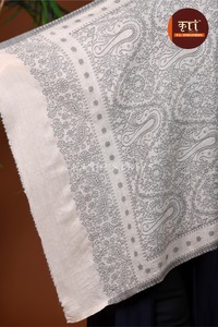 Handmade <b>Wool</b> Paisley Solid Color Shawl Ethnic Scarf Floral Pattern <b>Wrap</b> for Home Decor Winter - Product Image 6