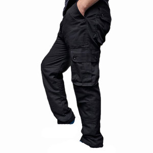 Pantalon cargo au design élégant pour hommes, coupe confortable avec plusieurs poches, idéal pour la randonnée, les voyages et l'usage quotidien - Product Image 4