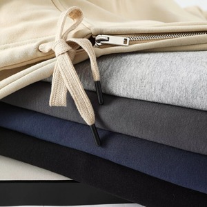 เสื้อฮู้ดผู้ชาย ผ้าฝ้าย 100% ถักทอ สีพื้น มีกระเป๋า ดีไซน์ลำลอง ใส่ได้ในฤดูใบไม้ร่วง ทรงปกติ - Product Image 4