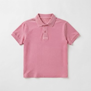 Camiseta Polo de Manga Corta Rosa para Hombre, Corte Regular, Casual, Color Sólido, Cuello de Punto, Liso - Product Image 4