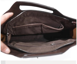 Bolso de Cuero Personalizado para Portátil, Maletín, Bolso de Mano, Bolso de Hombro Unisex, Diseño de Logotipo Personalizado, Color Personalizado - Product Image 5