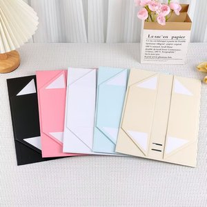 <b>Black</b> Rectangle Rigid Gift <b>Box</b> With Ribbon High-End Paper Packaging For Gift Craft - Product Image 5