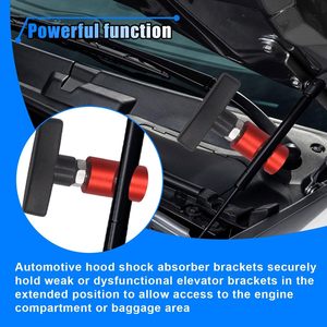 Morsetto di supporto per sollevamento, clip in alluminio per ammortizzatore cofano <span class=keywords><strong>auto</strong></span>, supporto per asta a pressione del bagagliaio, dispositivo anti-schiacciamento per asta di sollevamento - Product Image 5
