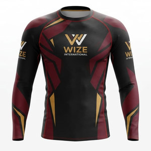 Wholesale Half Sleeve Custom Printed BJJ & MMA <b>Men's</b> Rash guard Solid Color Sportswear at Wholesale Price <b>Compression</b> <b>Shirt</b> - Product Image 1
