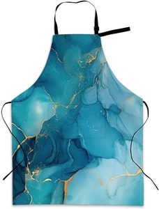 Tablier de cuisine personnalisé à séchage rapide, durable, nouveau, tendance, en coton uni, tablier de chef lavable, accessoires en toile unisexe - Product Image 1