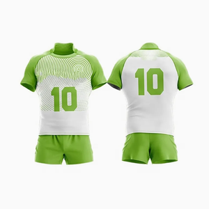Latest Custom Comfortable Breathable Men's Rugby Uniforms White Sublimation Jersey Rugby T-Shirt <b>Set</b> - Product Image 1