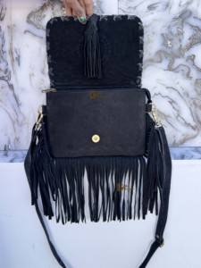 Nouveau designer femmes sacs à main sacs à main sac à bandoulière cuir de vachette cheveux sur la peau sac fait main - Product Image 5