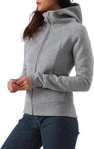 PIHA SPORTS Men's Winter Casual Double Terry Fleece Hoodie Solid Color Warm Windproof Breathable Quick Dry Stylish Zip Pullover - Product Image 2