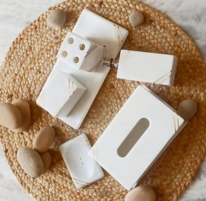 Luxury vanity collection spa inspired <b>bathroom</b> <b>accessories</b> hotel style <b>bathroom</b> decor designer <b>bathroom</b> <b>set</b> premium home decor - Product Image 3