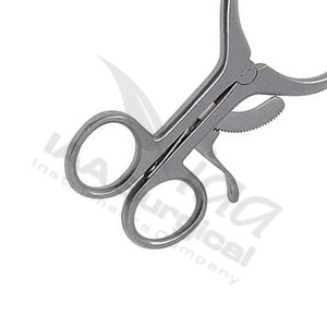 Retracteur Cérébellaire Auto-Retenu Adson en Acier Inoxydable 4x4 à Pointes Aiguisées avec Poignée Anneau et Cliquet, Certifié CE, pour Usage Médical et Chirurgical en Hôpital - Product Image 6