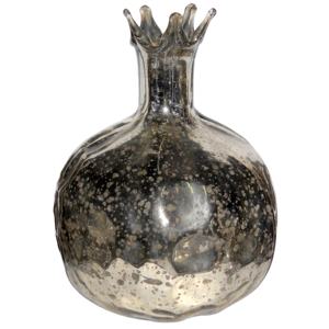 Jarrón de mesa decorativo con forma de Granada para el hogar, jarrón de mano, jarrón de cristal de mosaico de flores de Color bronce, venta al por mayor, maceta de cristal - Product Image 3