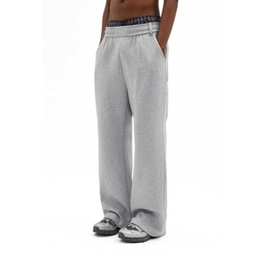 Pantalones Anchos para Hombre, Cintura Elástica con Cordón, Casuales, Transpirables, Ligeros, de Algodón para Verano, con Bolsillos Laterales - Product Image 5