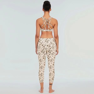 Ropa Deportiva al por Mayor, Conjuntos de Gimnasio de Alta Calidad para Mujer, Leggings y Sujetador Deportivo de Manga Larga para Yoga, Ropa Deportiva Elegante - Product Image 3