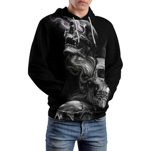 Sweat à capuche noir arc-en-ciel avec motif 3D original pour hommes et femmes - Product Image 2