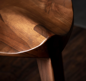 Chaise de bar nordique de luxe léger en bois pour restaurant, mobilier commercial moderne pour cuisine et salle à manger - Product Image 3