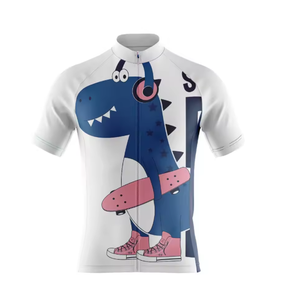 Maillot de cyclisme à manches courtes pour hommes, haut de cyclisme sur route, vêtements de sport, tenue de cyclisme en équipe - Product Image 3