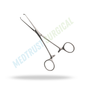 Forceps de préhension tissulaire Allis 5x6 dents 15cm, instrument chirurgical pour la préhension des tissus - Product Image 4