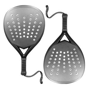 Raquettes personnalisées en fibre de carbone avec logo, cadre en aluminium en forme de larme/diamant, noyau en nylon léger antidérapant en EVA, designs personnalisés - Product Image 1