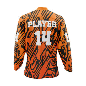 Maillots de hockey sur glace personnalisés imprimés par sublimation, 100% polyester respirant, pour adultes, unisexes, uniformes professionnels d'équipe de hockey sur glace - Product Image 2