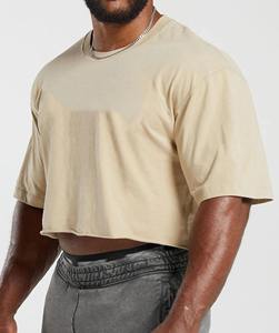 <b>Men</b> Slim Fit <b>Crop</b> Tee Gym <b>Crop</b> <b>Top</b> <b>Men</b> Shirt Breathable Fitness T Shirt Casual Crew Neck <b>Crop</b> Tee Plus Size Blank Gym <b>Top</b> - Product Image 4