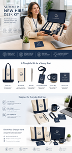Kit da scrivania estivo personalizzato con logo, borsa tote, taccuino, cordino, tazza, penna, regalo di benvenuto per i dipendenti, fornitore - Product Image 5
