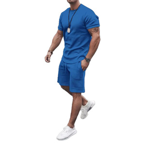 Ropa Deportiva para Hombre de Secado Rápido, 100% Algodón, Ligera, Diseño 2 en 1, Camiseta Deportiva de Manga Corta y Pantalones Cortos para Correr, Gimnasio, Baloncesto - Product Image 4
