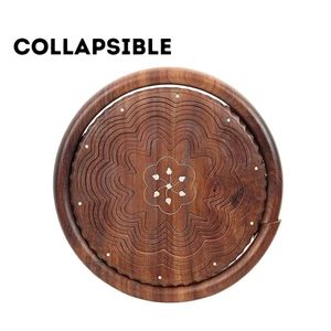 Wooden <b>Foldable</b> Fruit <b>Basket</b> with Handle for Kitchen Dining Table Premium Sheesham Wood - Product Image 6