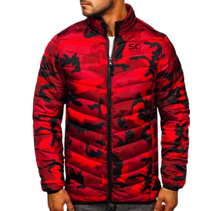 Chaqueta de invierno para hombre, con capucha, alternativa al plumón, cortavientos, con cremallera, ropa exterior, logotipo personalizado, talla grande - Product Image 6