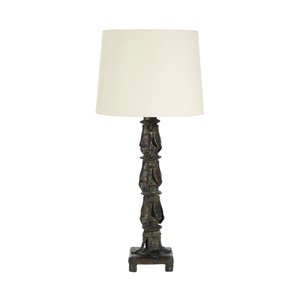 Lámpara de Mesa Moderna de Latón con Pantalla de Tela Negra, Tamaño Grande, Luz Blanca Cálida para Dormitorio, Iluminación Decorativa - Product Image 3