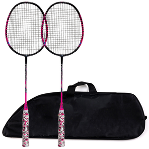Nouvel ensemble de raquettes de badminton de haute qualité pour l'entraînement sportif en extérieur, en alliage de fer coloré - Product Image 3