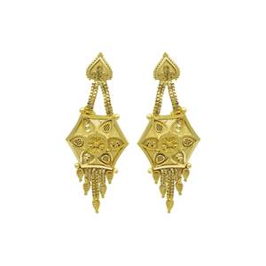 ชุดเครื่องประดับแฟชั่นทองคำแท้ 14K18K24K แบบขายส่ง ดีไซน์ดั้งเดิม ชุดเครื่องประดับเจ้าสาว ทองเหลืองชุบทอง โอโร จอยเอเรีย - Product Image 4