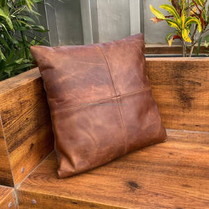 New 100% Genuine Leather Pillow <b>Covers</b> Couch Pillows <b>Cover</b> Soft Decorative Pillow <b>Covers</b> Pillowcase for Bed <b>Sofa</b> <b>Chair</b> Bedroom - Product Image 4