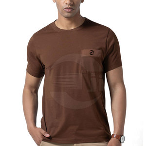 เสื้อยืดผู้ชายทำจากผ้าฝ้ายทรงสลิมฟิตเสื้อยืดผู้ชายแขนสั้น - Product Image 5