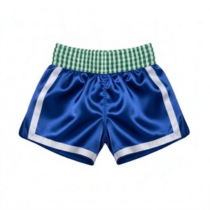 Traditional Style Satin Embroidered Fight <b>Short</b> For Muay Thai With Customizable Front Blank <b>Patch</b> For Authentic Muay Thai <b>Shorts</b> - Product Image 5