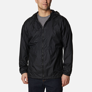 Veste coupe-vent de haute qualité pour homme, imperméable, en toile polyester/nylon, col montant, logo personnalisé sur le devant - Product Image 1