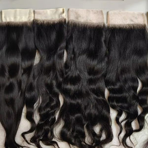 ผมมนุษย์ปิด100% ผมมนุษย์แท้แบบไม่ผ่านกระบวนการผมชาวอินเดียมัดเป็นลอนแบบหลวม - Product Image 1