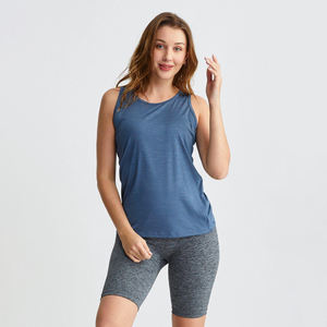 Camiseta Deportiva Personalizada para Mujer, Estilo Hip Hop, Sin Mangas, Color Sólido, Transpirable y de Secado Rápido - Product Image 1