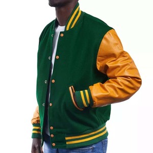 New Designs 2022 Custom Made High Quality Varsity <b>Jackets</b> for <b>Men</b> Stand Cartoon Print Front Patchwork Customized Fabric Cheap - Product Image 5