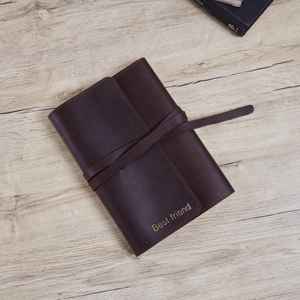 Couverture de carnet de notes de luxe en cuir véritable rechargeable avec protection, étui pour journal, support d'écriture pour professionnels NBC-0071 - Product Image 5