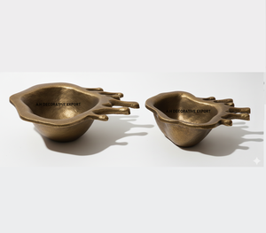 Bols décoratifs en aluminium écologiques, taille personnalisable, effet éclaboussures, forme fluide organique, plateaux de centre de table pour la décoration intérieure moderne - Product Image 1