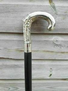Bâton de marche vintage en bois, bâton de randonnée réglable, canne en bois sculpté avec embout en caoutchouc pour usage extérieur - Product Image 2