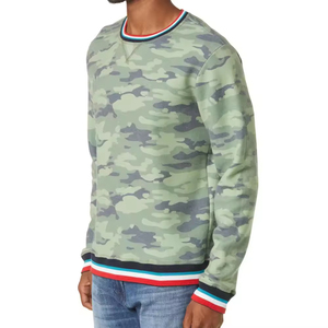 Sudadera para hombre al por mayor, verde claro, camuflaje a rayas, estilo urbano, con capucha, algodón grueso, informal, holgada, tipo jersey 2026 - Product Image 5